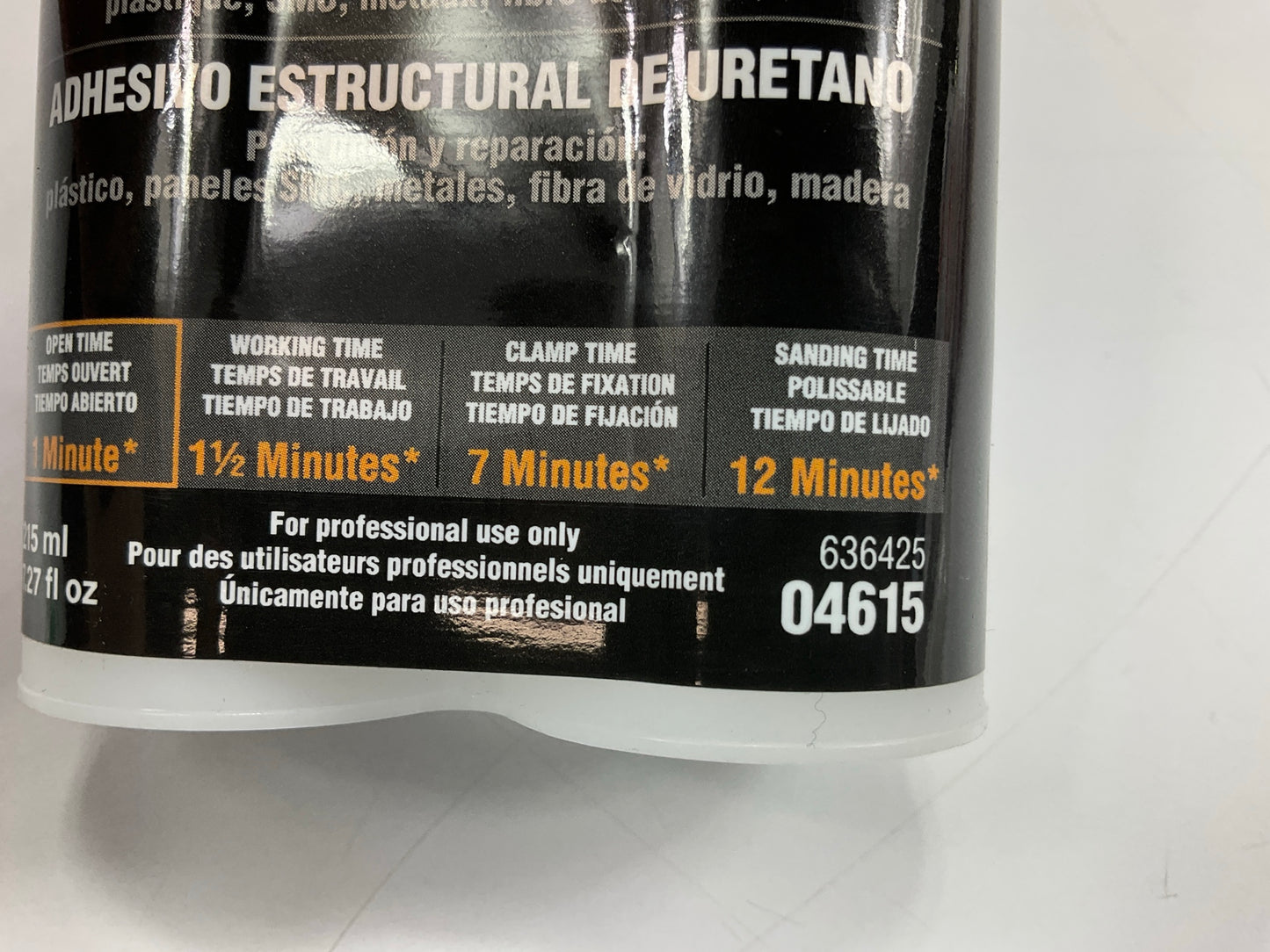 Norton 04615 SPEEDGRIP Urethane Structural Adhesive (220 Ml), EXP 10-29-2026