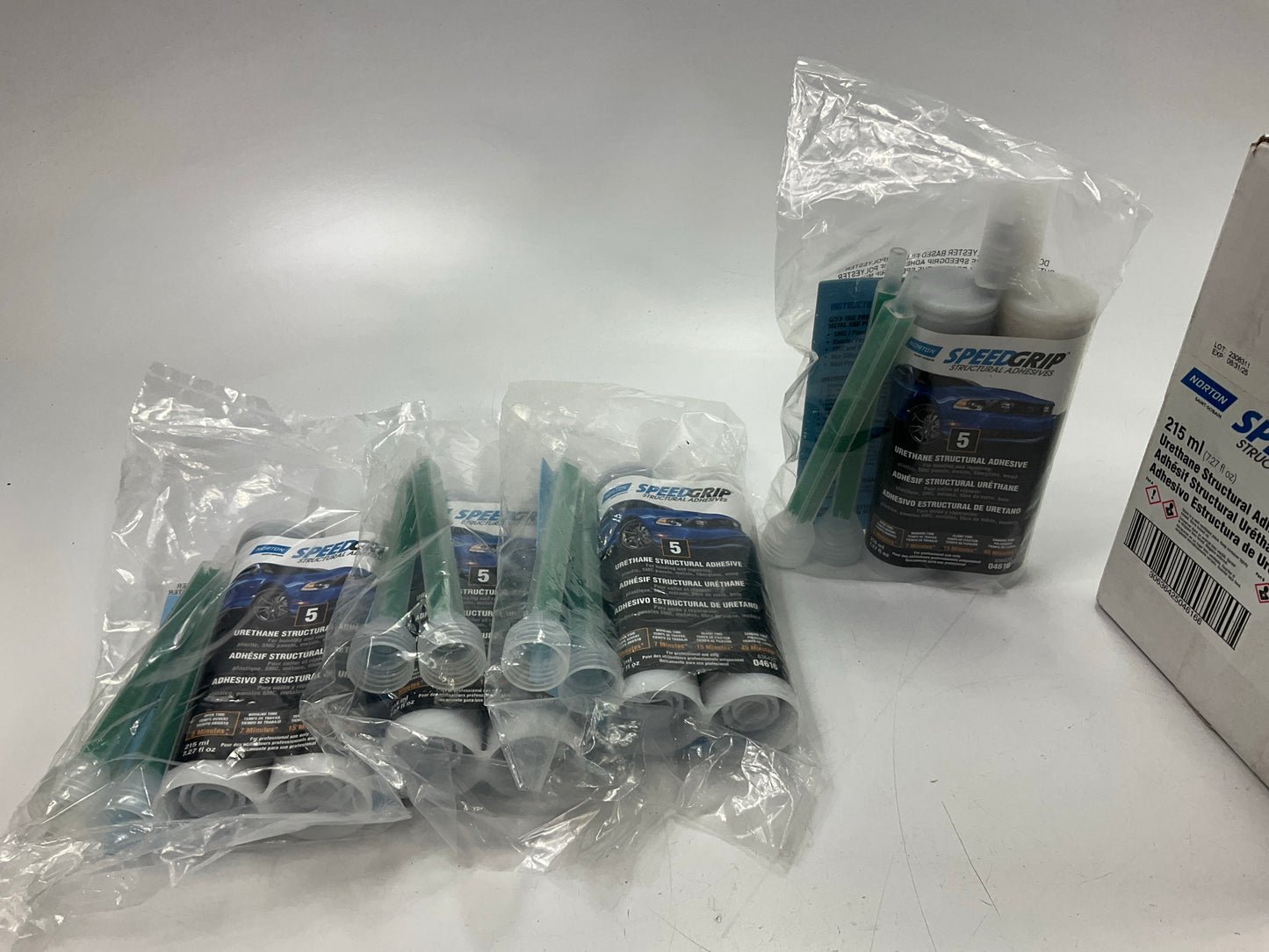 EXPIRED (4) Norton 04616 Speed Grip 5 Minute Structural Adhesive Urethane 215 Ml