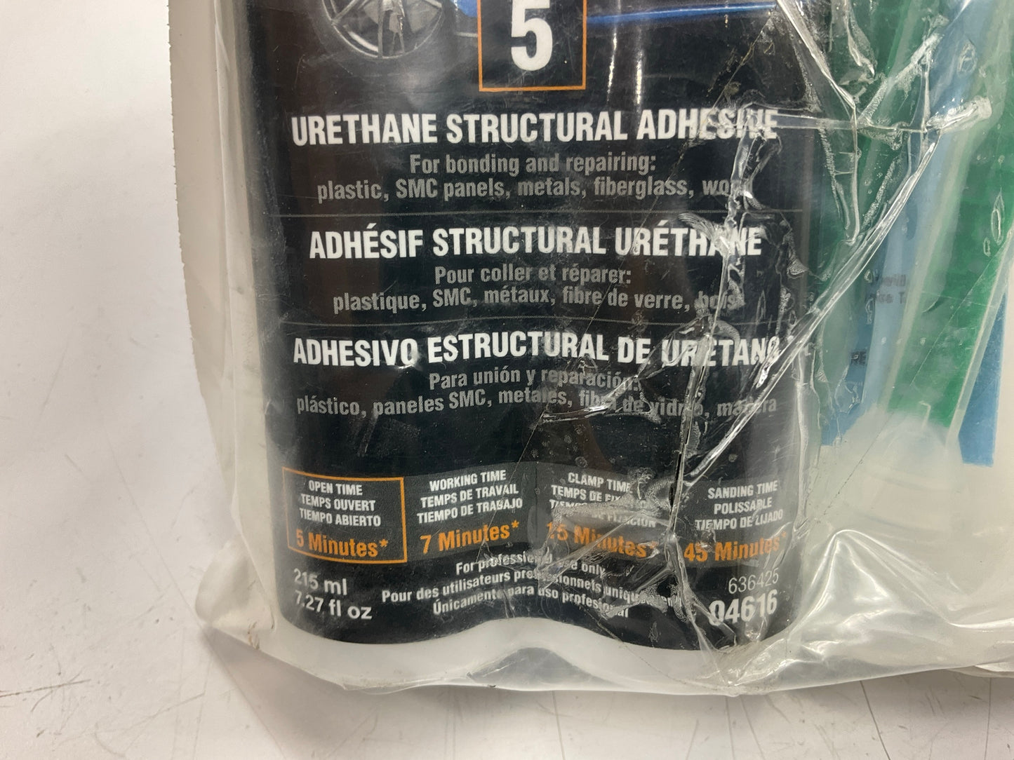 Norton 04616 Speed Grip 5 Minute Structural Adhesive - Urethane, 215 Ml 10/2026