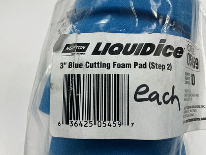 (8) Norton 05459 3'' Medium Liquid Ice Pads 5459 Buff Buffing Polish Polishing