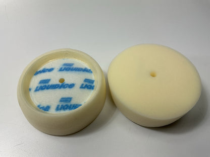 (8) Norton 05460 Small 3 Inch Liquid Ice White Polishing And Buffing Pad