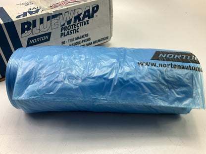 Norton 05922 Blue Wrap Plastic 17'' Wheel Masker Overspray Protection (50 Count)