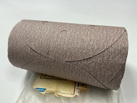 Norton 31511 A275OP 6'' P180 Grit Aluminum Oxide 6-Hole PSA Disc Roll, 100 Total