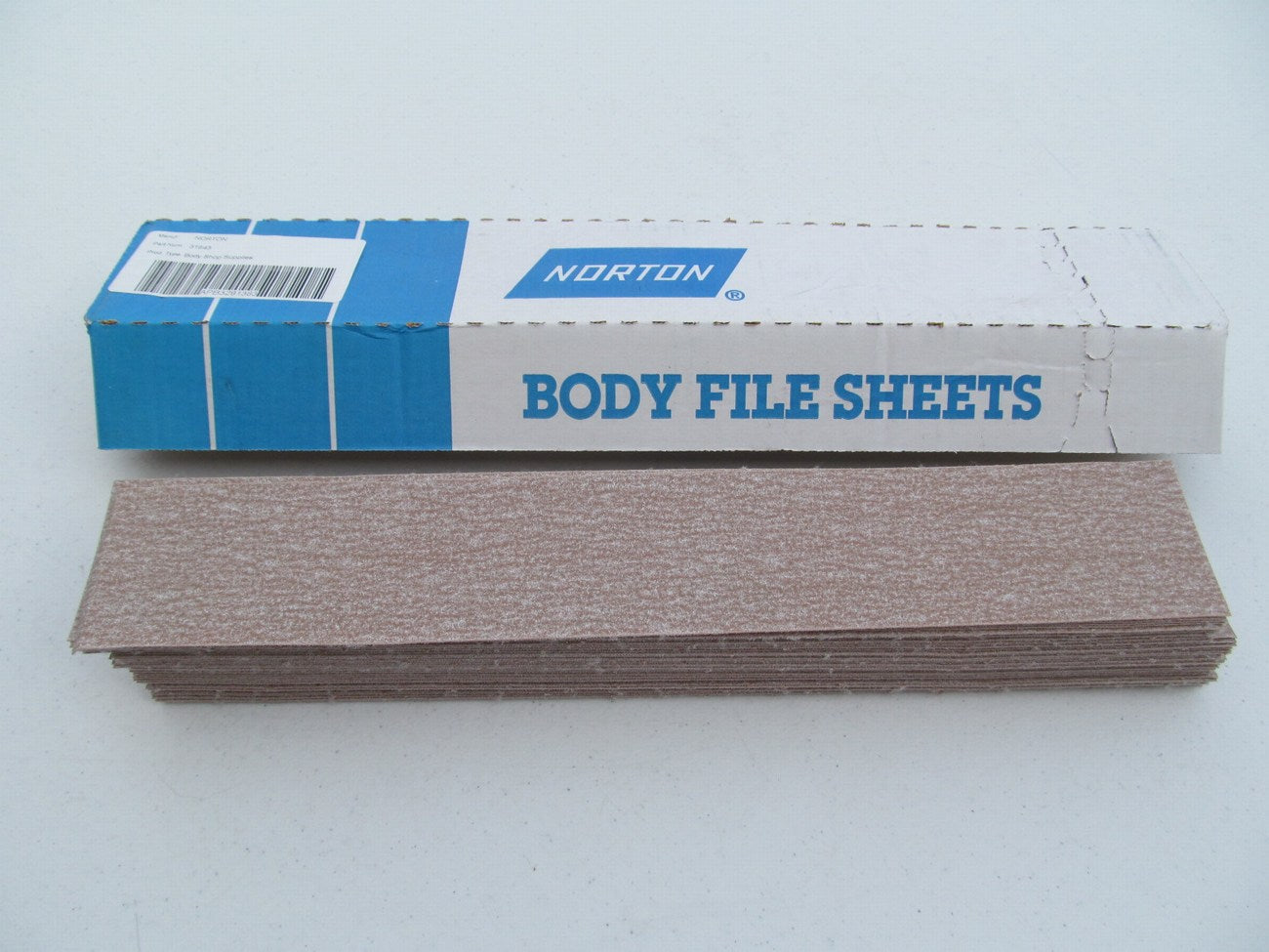 (50) Norton 31643 Body File Sandng Sheets 2-3/4'' X 16-1/2'' Grit P150B A275