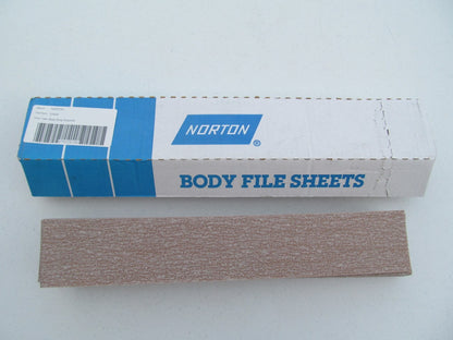 (50) Norton 31643 Body File Sandng Sheets 2-3/4'' X 16-1/2'' Grit P150B A275