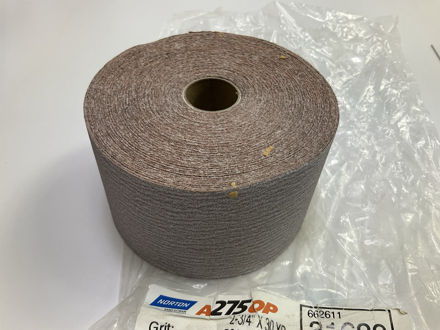 Norton 31689 A275 Champagne PSA Sanding Sheet Roll Grade P120 Grit (30 Yards)
