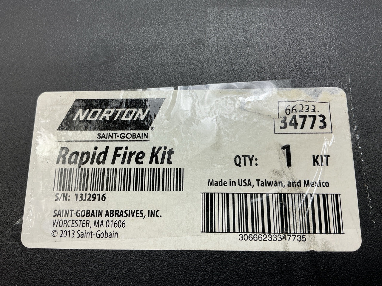Norton 34773 Rapid Fire Kit Dynabrade Pneumatic Tool Disc Sander 20000 RPM