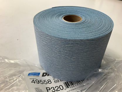 Norton DryIce 49558 A975 Series Sanding Sheet Roll 2 3/4 In X 45 Yard, P320 Grit