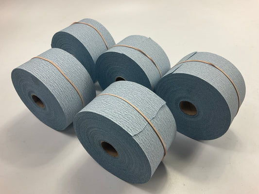 (5) Norton 49562 DryIce A975 Series Sanding Sheet Roll 2-3/4'' X 45 Yd P180 Grit