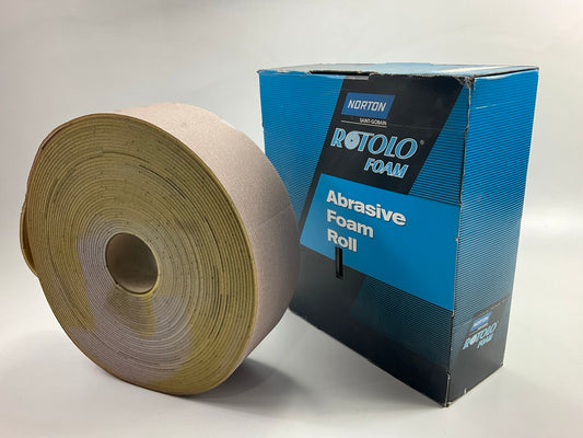 Norton 57608 Rotolo A275 Sanding Foam Pad Roll 4-1/2'' X 82 Feet, P400 Grit