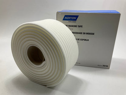 Norton 70735 1/2'' Foam Masking Tape 1/2'' X 54.6 YDS, (13mm X 50m)