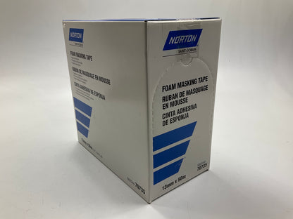 Norton 70735 1/2'' Foam Masking Tape 1/2'' X 54.6 YDS, (13mm X 50m)