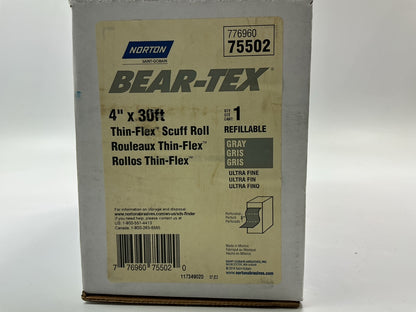 Norton 75502 4'' X 30 Feet Thin-Flex Gray Scuff Pad Sanding Pad Roll BEAR-TEX