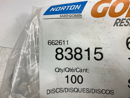 Norton 83815 Gold Reserve Sanding Disc Roll 6 In P80 Grit PSA (100 Disc Roll)