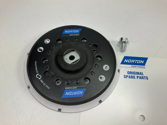 Norton RUPES 6'' (150mm) Grip Multi-Hole Direct Flow Backup Pad Skorpio Sander