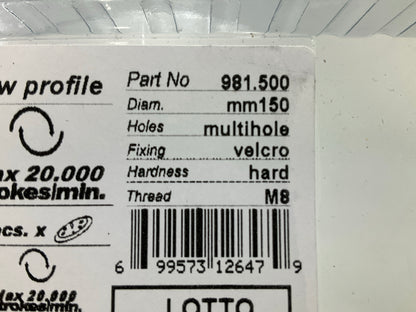 Norton RUPES 6'' (150mm) Grip Multi-Hole Direct Flow Backup Pad Skorpio Sander