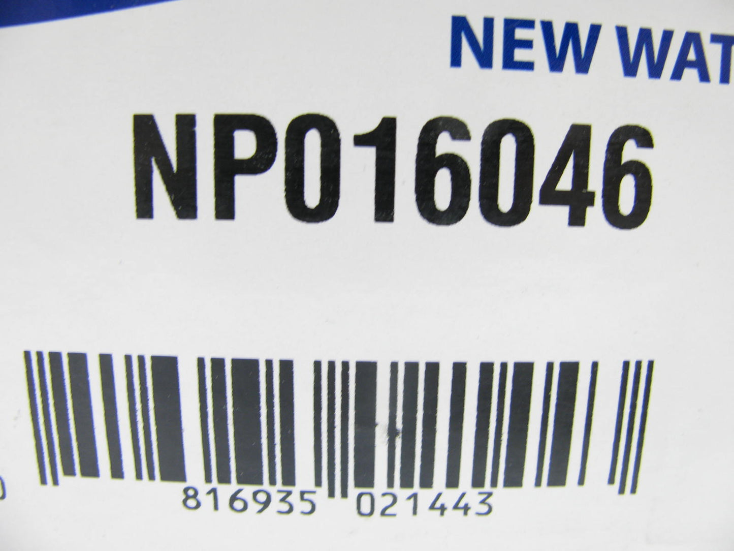 Novapacific NP016046 Water Pump For 2004-2016 Chevrolet Pontiac 1.6L-L4