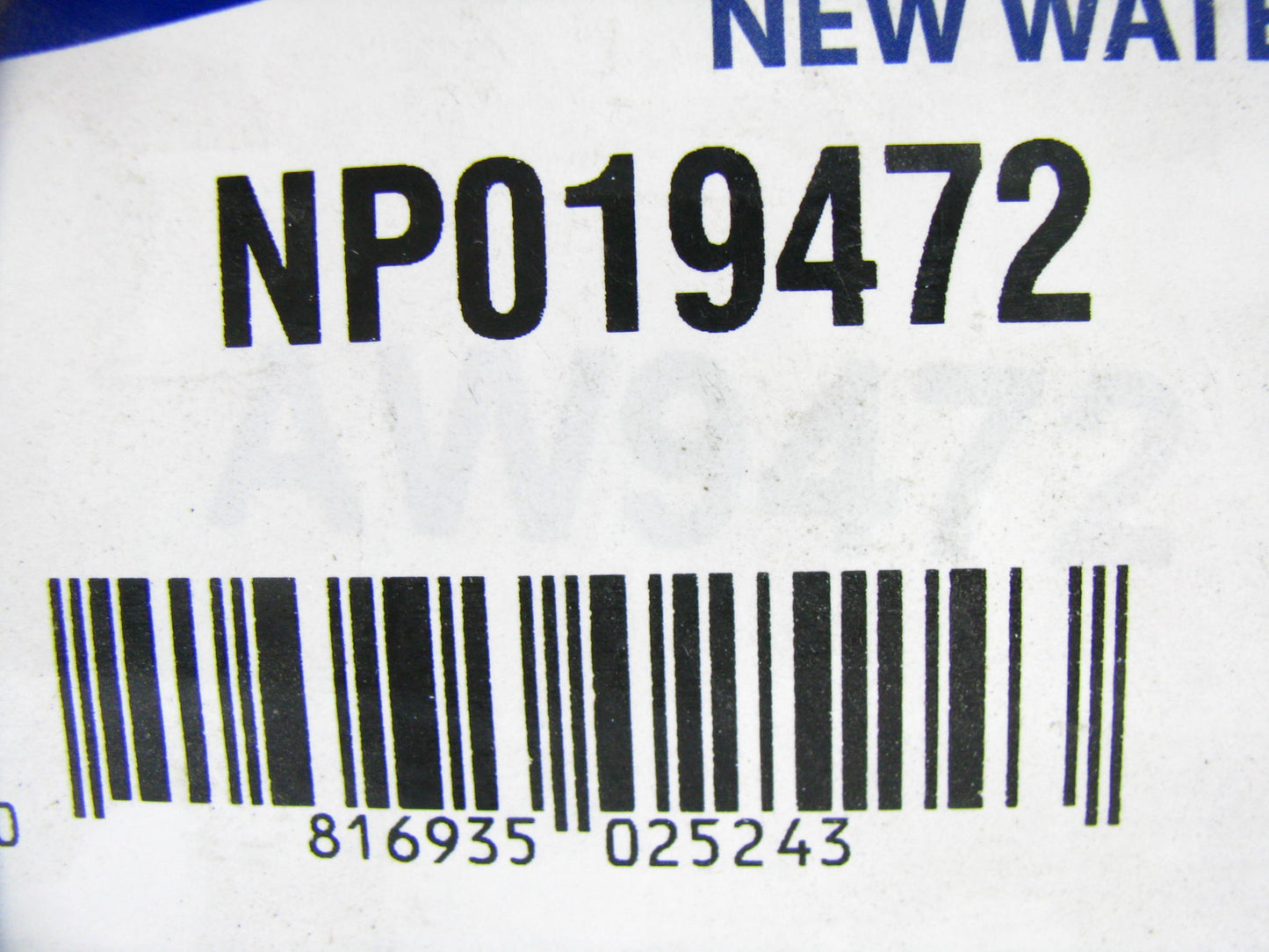 Novapacific NP019472 Water Pump For 2010-2012 Subaru Legacy 2.5L-H4