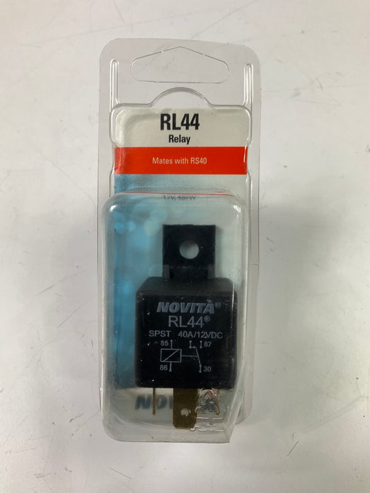 Novita RL44 40 Amps SPST Accessory Relay, 4 Terminal, 40A