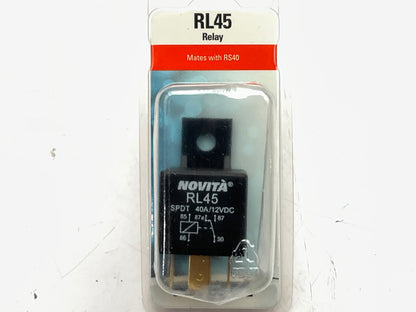 Novita RL45 5 Terminals 1-Pole Double Throw 480W, 40A 12VDC Relay