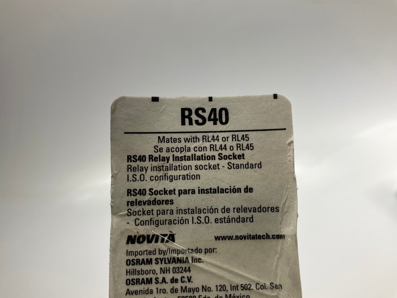 Novita RS40 5-PIN Universal Relay Installation Socket Wire Harness For RL44 RL45