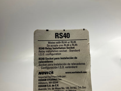 Novita RS40 5-PIN Universal Relay Installation Socket Wire Harness For RL44 RL45