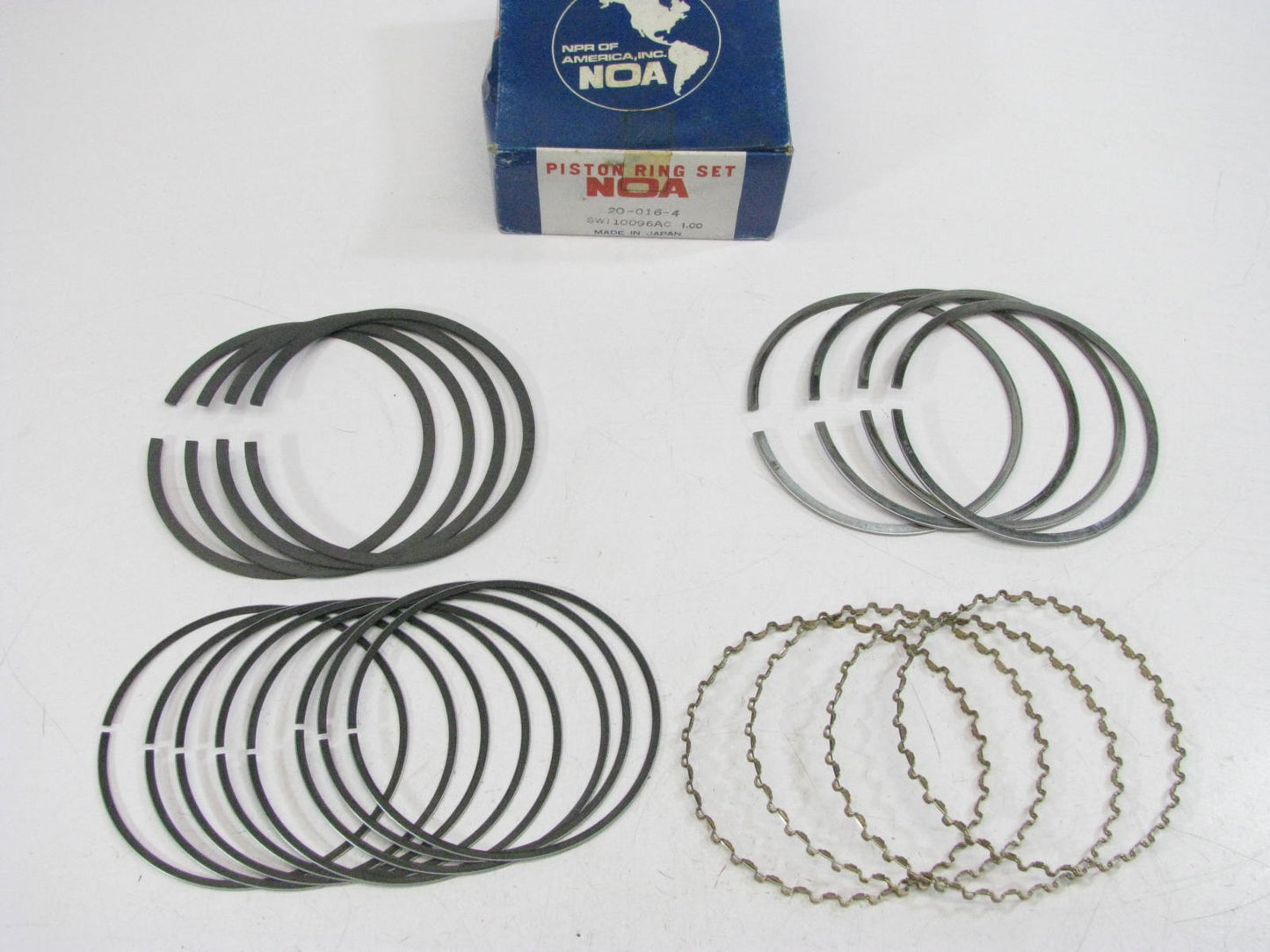 NPR Engine Piston Ring  SWI10096 1.00 O/s  For Various Isuzu,  GM,  1.9 SOHC