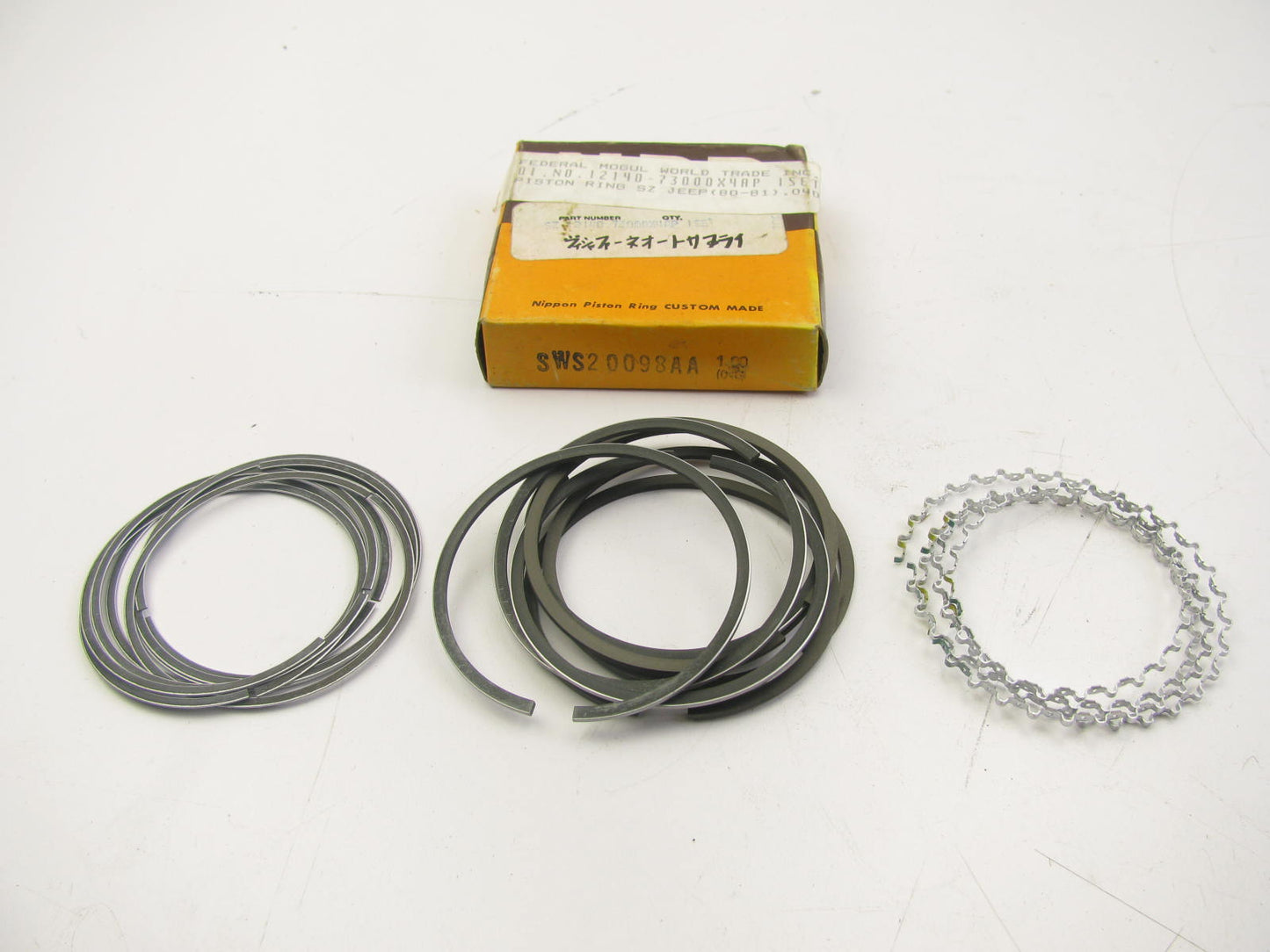 NPR SWS20098AA-100MM Piston Rings 1.00mm For 1980-1981 Suzuki Jimny LJ80 F8A