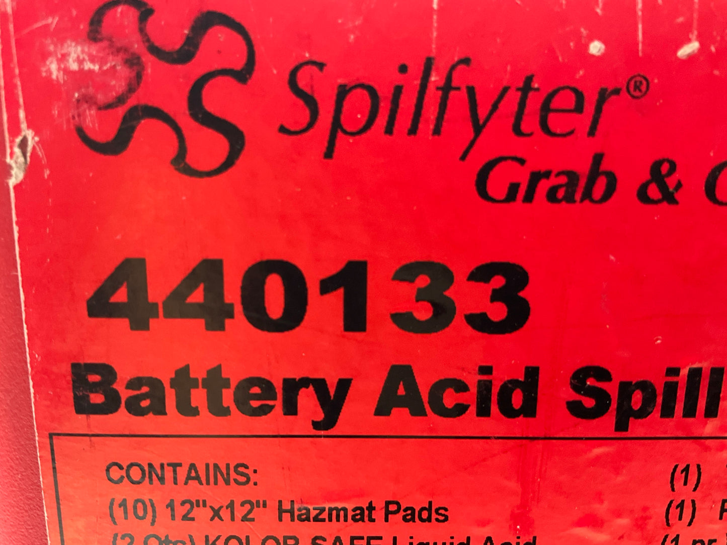 Spilfyter 440133 Specialty Spill Control Battery Acid Spill Kit - Clean Up Acid