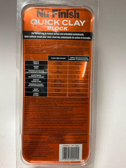 Nu Finish 150228 Quick Clay Block - Washable & Reusable
