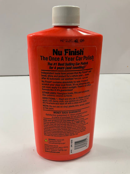 (2) Nu-Finish NF-76 Liquid Car Polish, 16 Oz