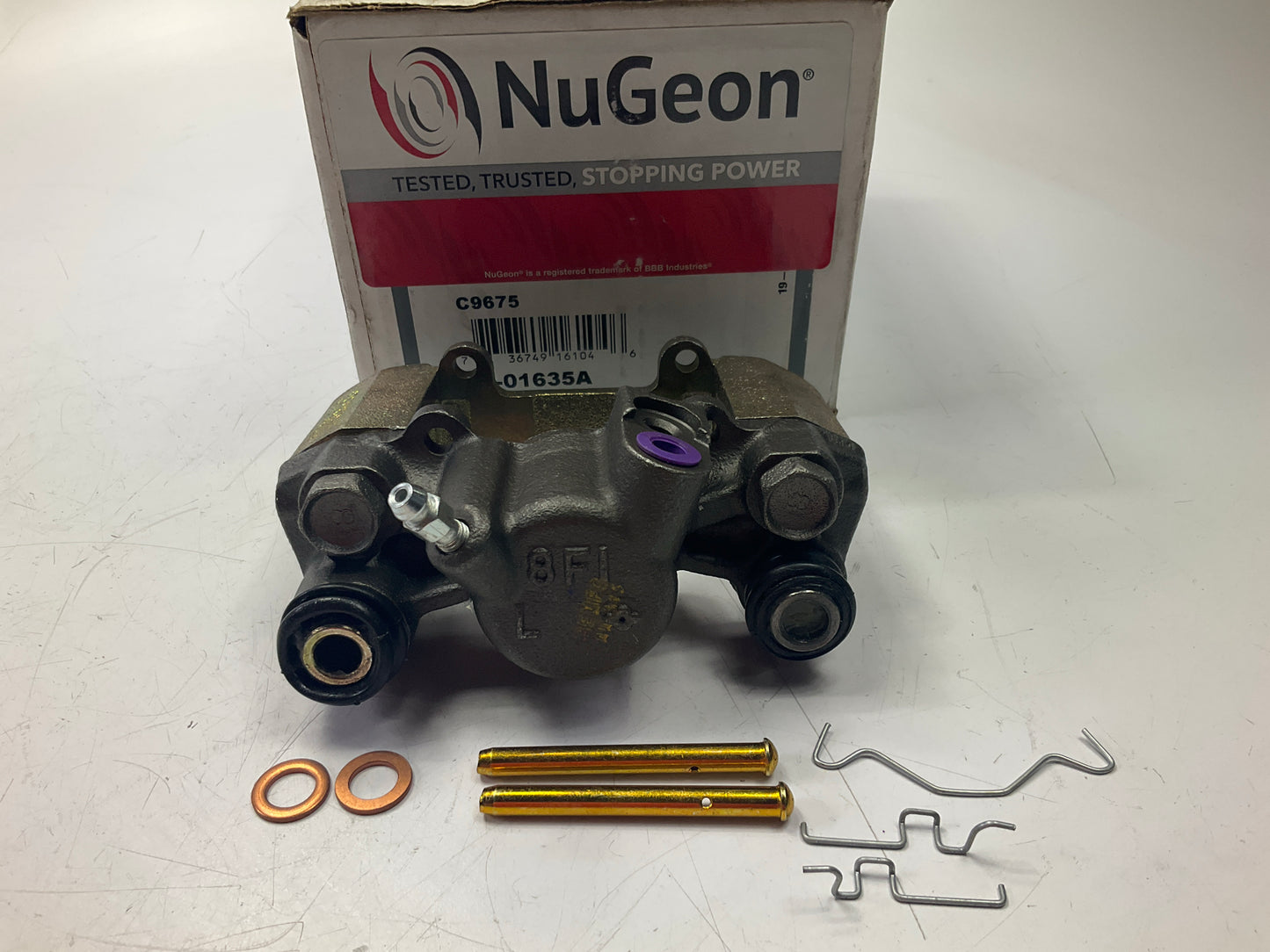 REMAN. Nugeon 97-01635A Rear Left Drivers Side Disc Brake Caliper