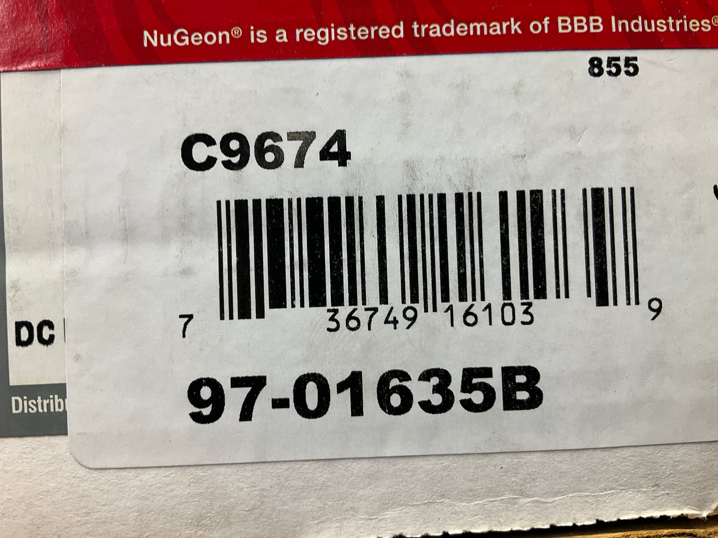 REMAN. Nugeon 97-01635B Rear Right Disc Brake Caliper