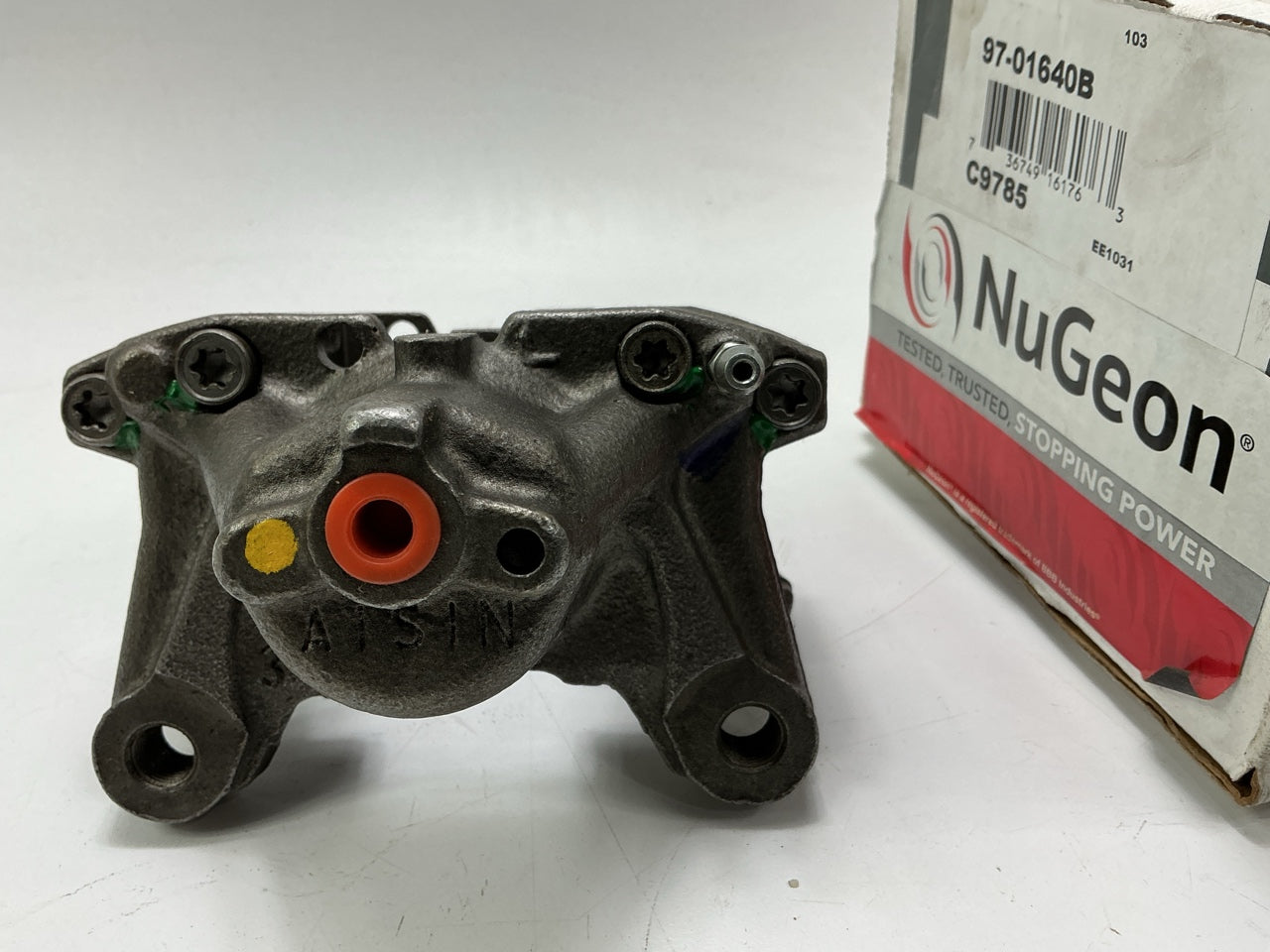 Missing Hardware - REMAN. Nugeon 97-01640B Rear Left Brake Caliper