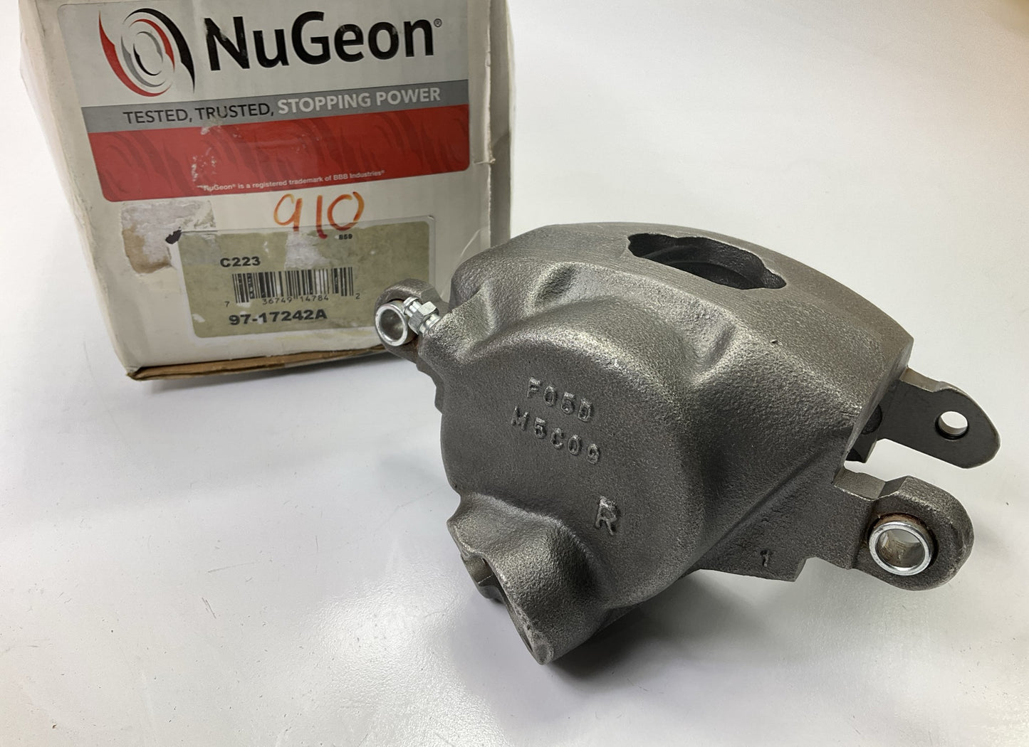 NO HARDWARE - REMAN. Nugeon 97-17242A Front Right Passenger Side Brake Caliper