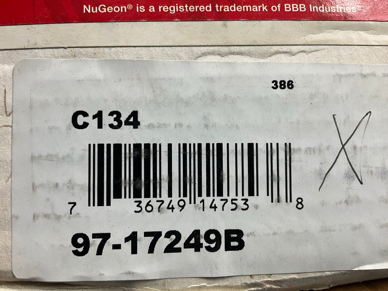 Nugeon 97-17249B REMAN Disc Brake Caliper - Front Left
