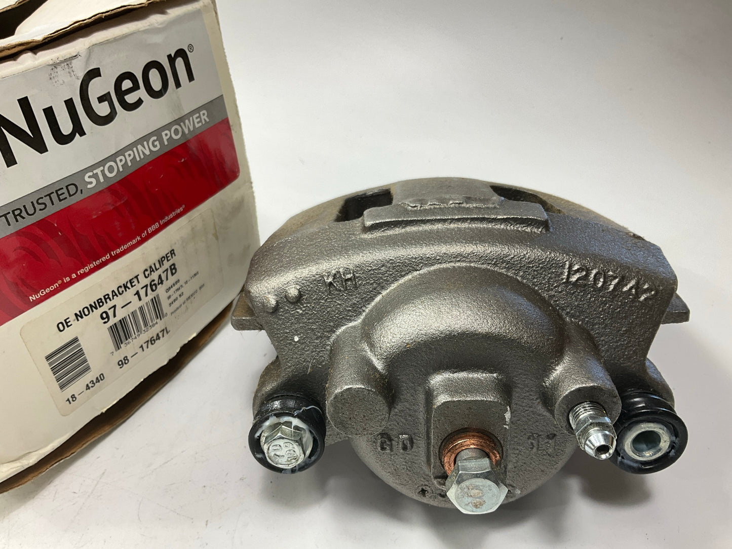 NO HARDWARE - REMAN. Nugeon 97-17647B Front Left Brake Caliper