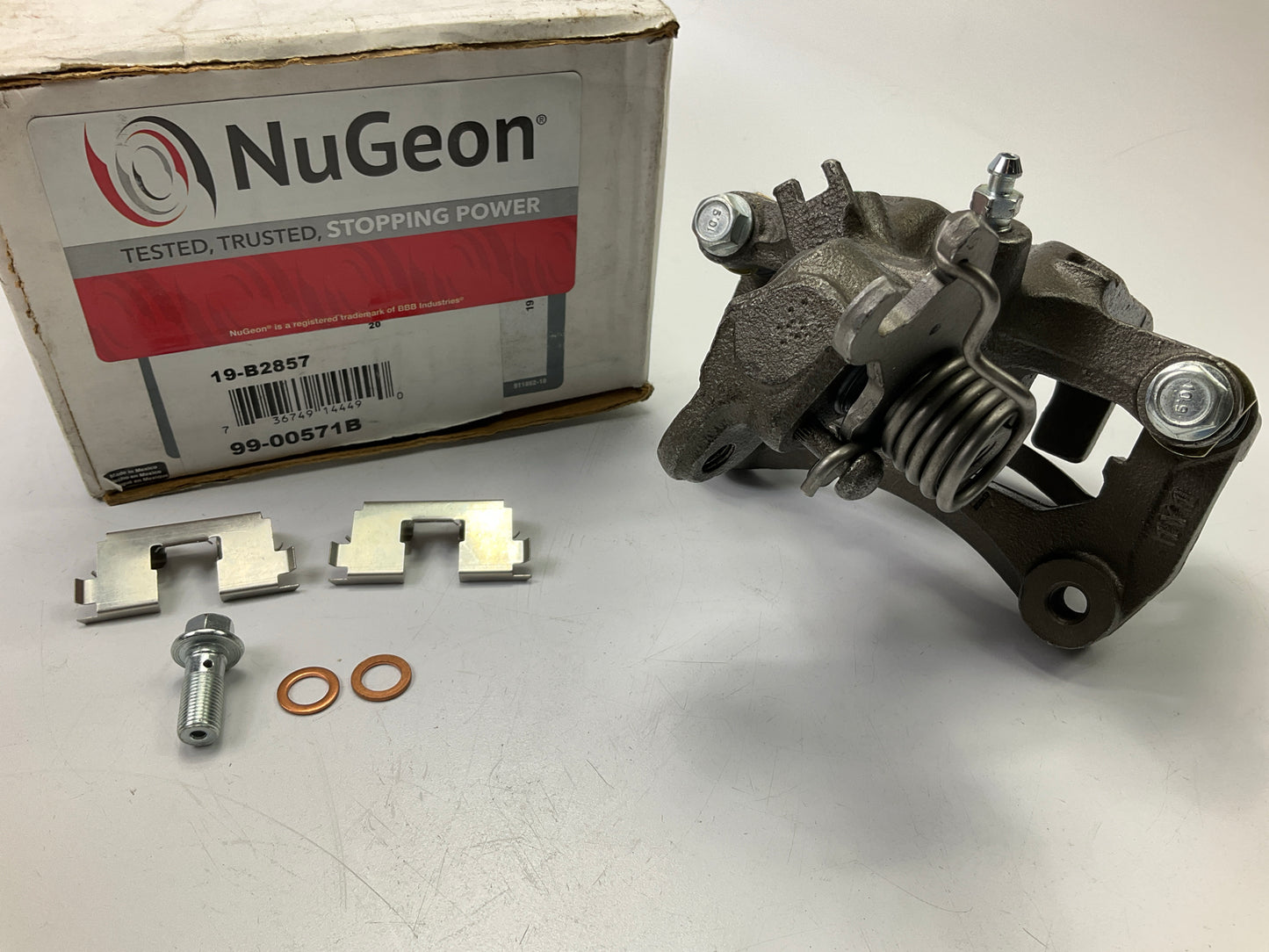 MISSING CLIP Nugeon 99-00571B Brake Caliper For 2001 Infiniti I30, 01-03 Maxima