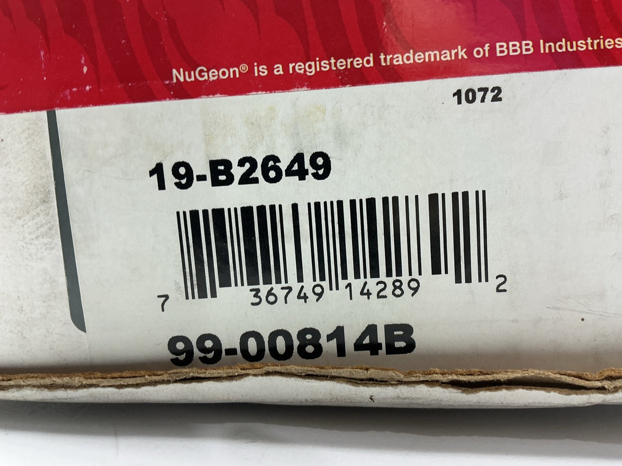NO HARDWARE - REMAN. Nugeon 99-00814B Front Right Passenger Side Brake Caliper