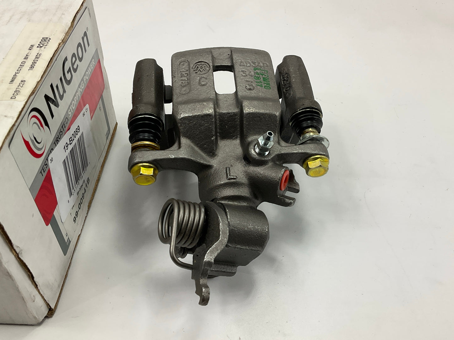 NO BRACKET & HARDWARE - REMAN. Nugeon 99-00941B Rear Left Brake Caliper