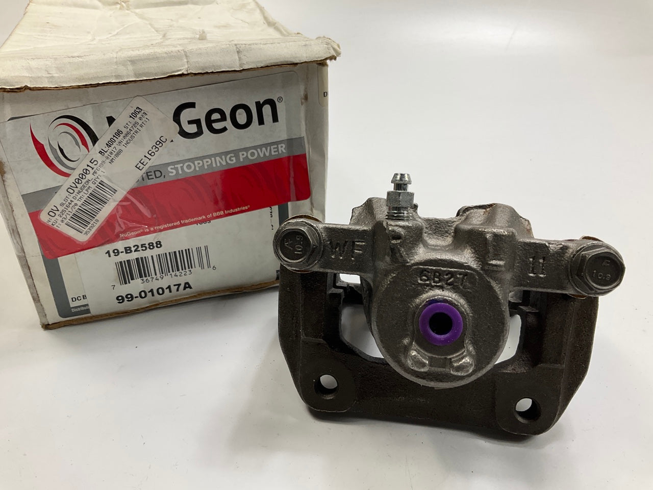 NO HARDWARE - REMAN. Nugeon 99-01017A Rear Right Brake Caliper