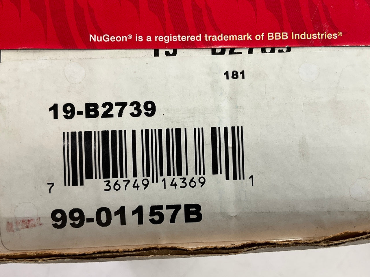 REMAN. Nugeon 99-01157B Rear Right Disc Brake Caliper For 2001-2005 Mazda Miata