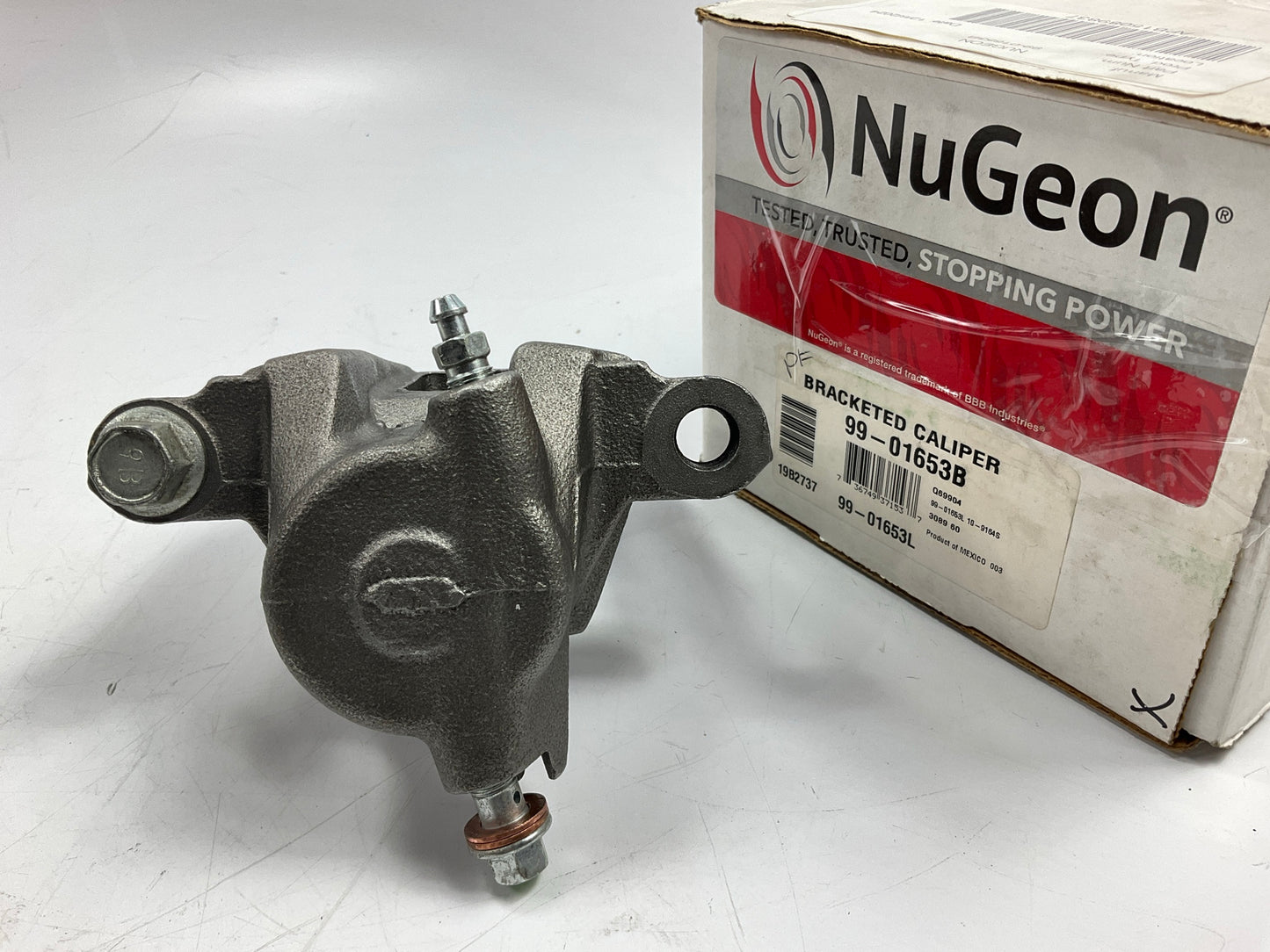 NO HARDWARE - REMAN. Nugeon 99-01653B Rear Left Disc Brake Caliper