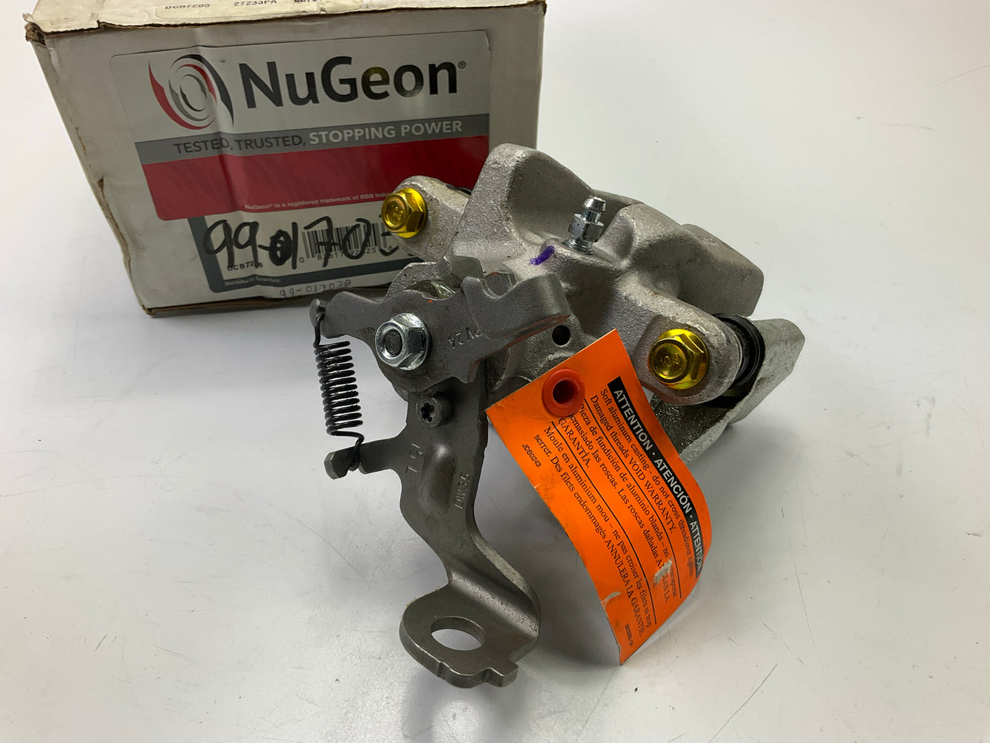 NO HARDWARE - REMAN. Nugeon 99-01703B Rear Left Brake Caliper