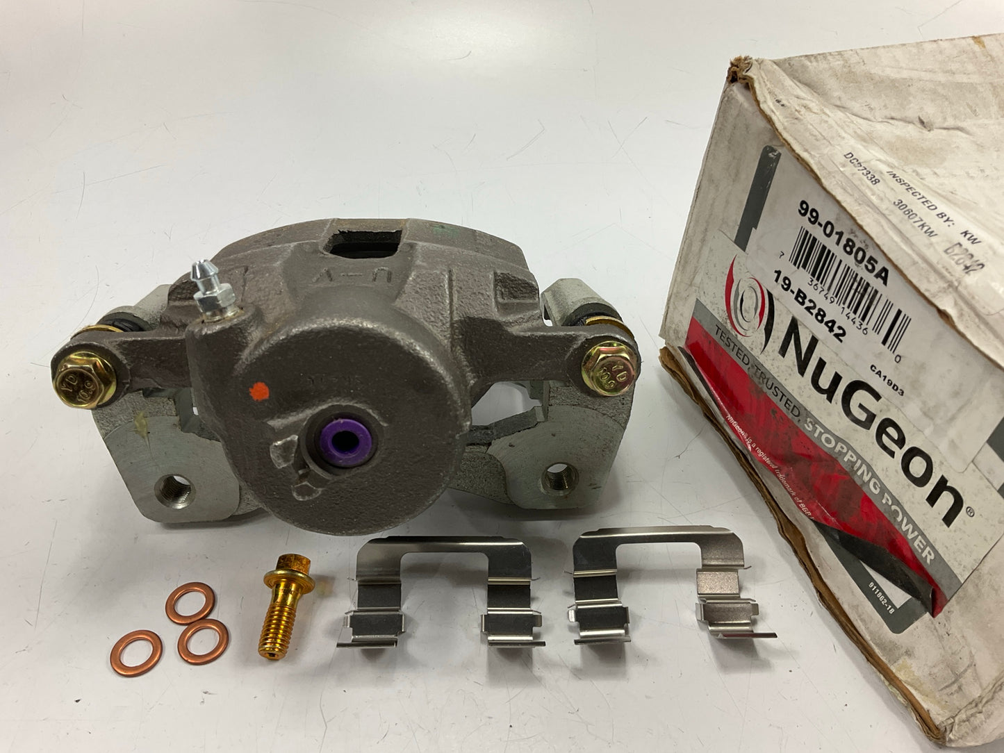 REMAN. Nugeon 99-01805A Front Left Disc Brake Caliper For 1999-02 Daewoo Leganza