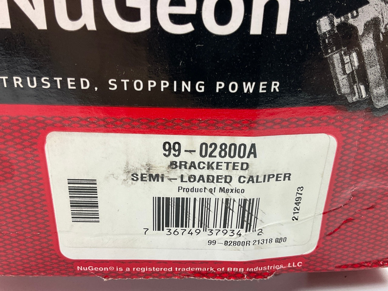 MISSING CLIPS - REMAN. Nugeon 99-02800A Front Right Brake Caliper