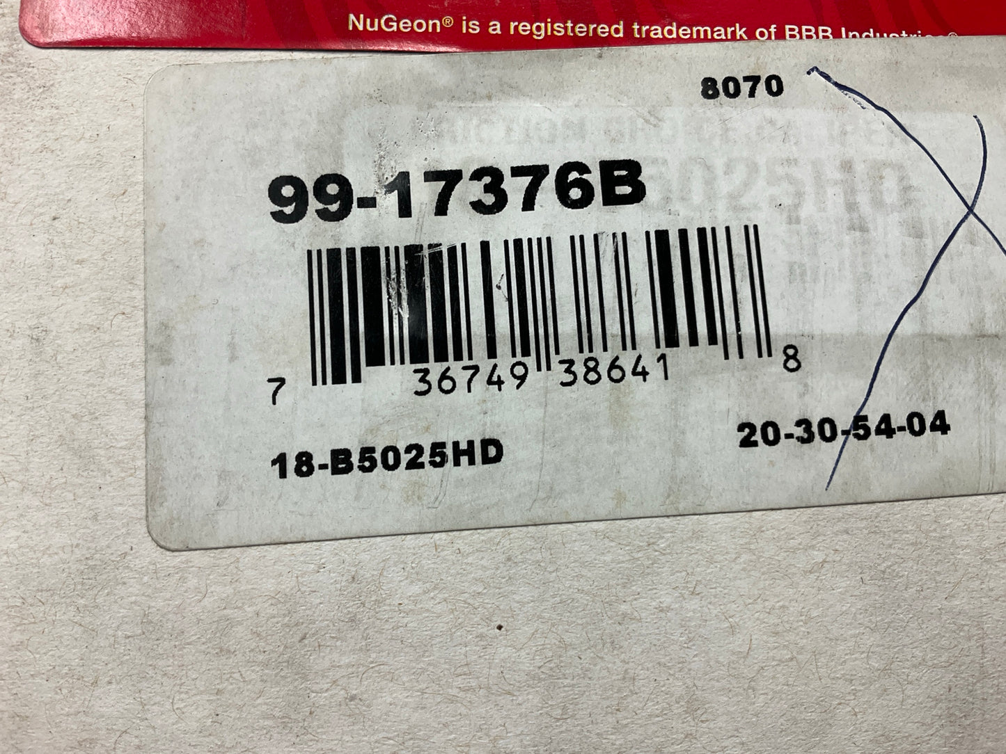 REMAN. Nugeon 99-17376B Front Right Passenger Side Disc Brake Caliper