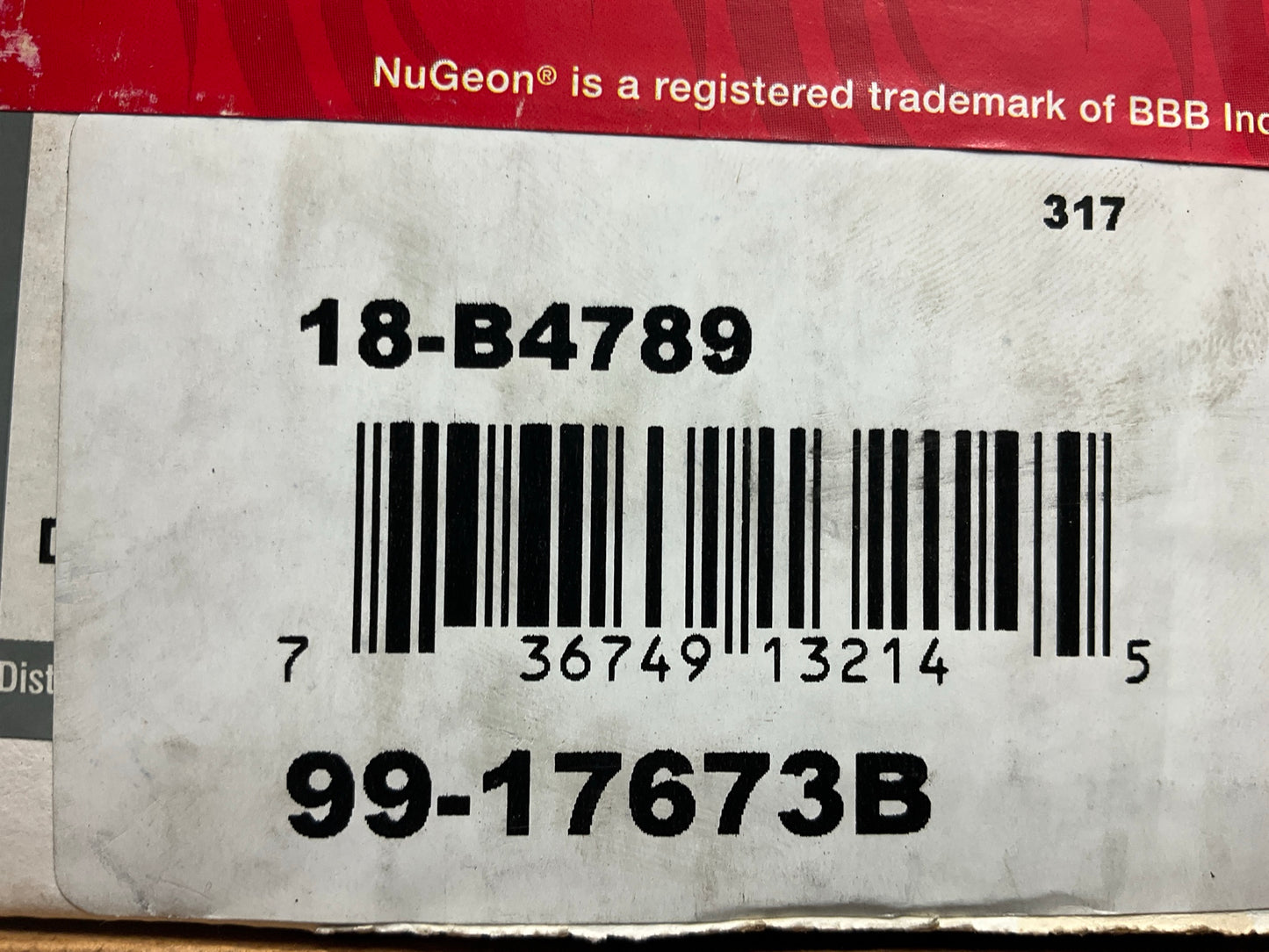 NO HARDWARE - REMAN. Nugeon 99-17673B Front Right Brake Caliper