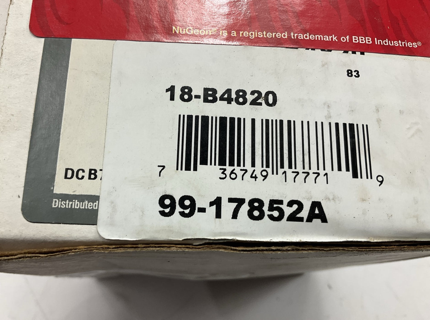 REMAN. Nugeon 99-17852A Rear Right Passenger Side Disc Brake Caliper