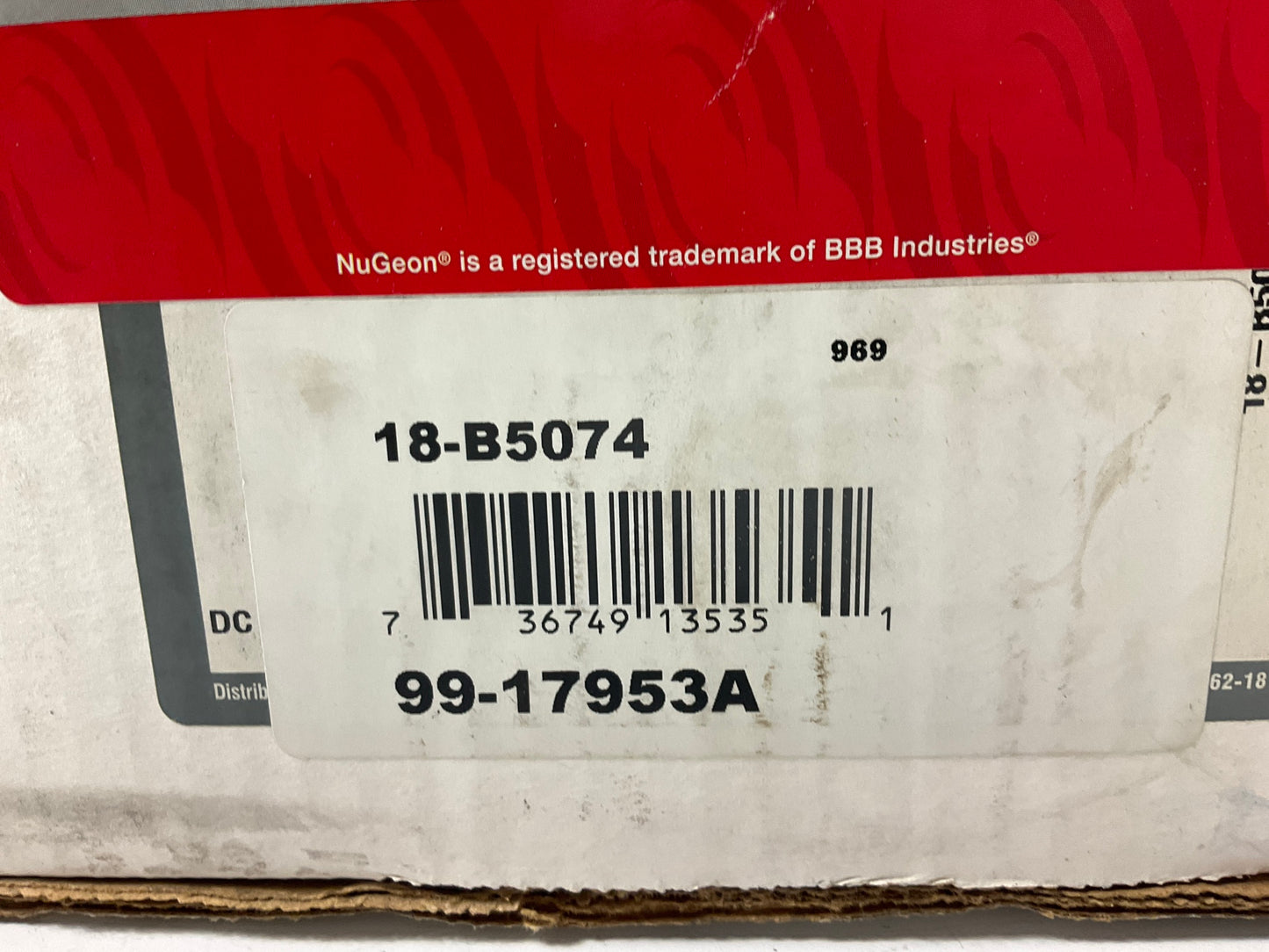 REMAN. Nugeon 99-17953A Rear Right Passenger Side Disc Brake Caliper